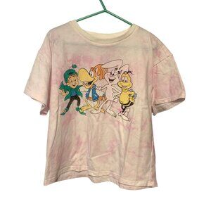 General Mills Kelloggs Vintage Girls Medium Tshirt Leprachaun Cockoo Bee Trix Ra